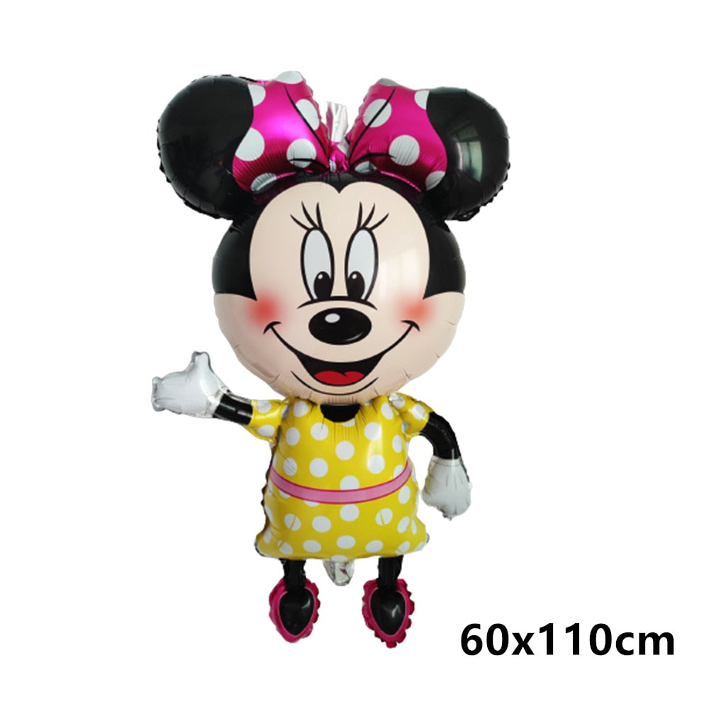 Giant Disney Foil Balloon Mickey Mouse Balloons Minnie Birthday Party Decoration Kids Toy Baby Shower Ball Children Cartoon Gift