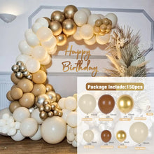 Load image into Gallery viewer, Apricot Coffee Brown Balloon Garland Arch Kit Wedding Birthday Party Decoration Kids Latex Balloon Globos Baby Shower Decor