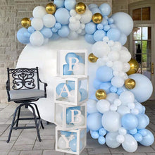 Load image into Gallery viewer, Custom Name Letter Baby Shower Box Birthday Wedding Balloon Box Party Anniversary Decoration Kids Babyshower Girl Gender Reveal
