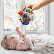 Load image into Gallery viewer, Baby Toys 0 12 Months Soft Cloth Rattle Ball Stuffed Baby Play Ball with Bell Cartoon Animals Interactive Toys Educational Toys