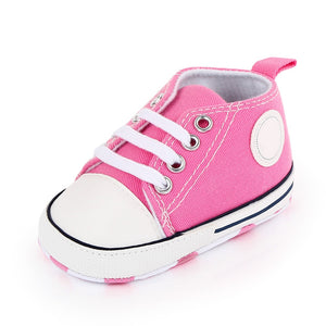Classic Flash Baby Shoes Infant Boys Girls Sports Shoes Crib Shoes Toddlers Soft Sole Anti-slip First Walkers Baby Sneakers