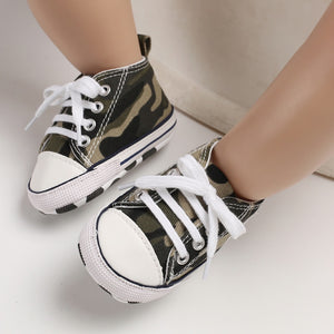 Classic Flash Baby Shoes Infant Boys Girls Sports Shoes Crib Shoes Toddlers Soft Sole Anti-slip First Walkers Baby Sneakers