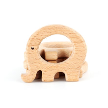 Load image into Gallery viewer, 1pcs Wooden Baby Teether Animal BPA Free DIY Pacifier Chain Necklace Accessories Tooth Pendant Nursing Teether Toys Gift