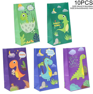 Dinosaur Disposable Tableware Dinosaur Birthday Party Decorations Kids Boy Baby Shower Balloons Jungle Safari Birthday Supplies
