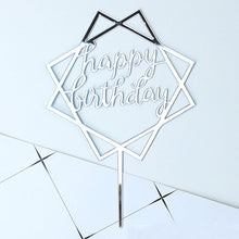 Load image into Gallery viewer, 10Pcs/Pack Acrylic Cake Toppers Happy Birthday Cake Toppers For Womens Mens Kids Birthday Party Decor Baby Shower Supplies Tools