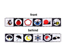 Load image into Gallery viewer, Sensory Cloth Book High Contrast Baby Toys 0 12 Months Newborn Crib Toys Black and White Animal Cloth Books Montessori Baby Book