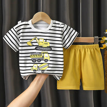 Load image into Gallery viewer, Disney Summer Cotton Baby Sets short sleeve Boy T-shirt + Shorts Sets Toddler Clothing Baby Boy Clothes