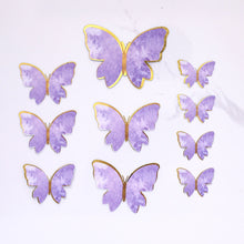 Load image into Gallery viewer, Purple Pink Butterfly Cake Decoration Happy Birthday Cake Topper Handmade Painted For Wedding Birthday Party Baby Shower