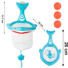 Load image into Gallery viewer, Baby Bath Toy Toddler Boy Water Toys Bathroom Bathtub Shooting Basketball Hoop with 3 Balls Kids Outdoor Play Set Cute Whale