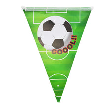 Load image into Gallery viewer, Football Theme Disposable Tableware Set  Sport Boy Birthday Party Baby Shower Cake Decor Supplies Soccer Pattern Cup Plate Straw