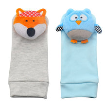 Load image into Gallery viewer, Infant Socks Wrist Rattle Toys Baby Toys 0 12 Months Newborn Cartoon Animal Plush Socks Wrist Strap Rattle for Baby Girl Boy Hot