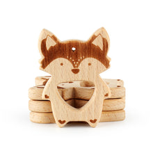 Load image into Gallery viewer, 1pcs Wooden Baby Teether Animal BPA Free DIY Pacifier Chain Necklace Accessories Tooth Pendant Nursing Teether Toys Gift