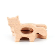 Load image into Gallery viewer, 1pcs Wooden Baby Teether Animal BPA Free DIY Pacifier Chain Necklace Accessories Tooth Pendant Nursing Teether Toys Gift