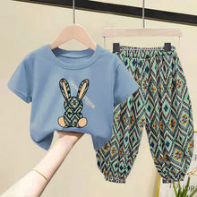 Load image into Gallery viewer, Children Clothing Set Boy Girl Clothes Summer Suit Baby Sets Cute Cotton Tshirt Pants Toddler Loungewear Soft Tracksuit 2-10Y