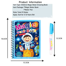 Load image into Gallery viewer, Magic Water Drawing Book Children Painting Drawing Toys Reusable Coloring Books Sensory Early Education Toys for Baby Kids