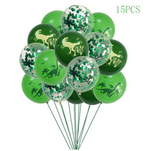 Load image into Gallery viewer, Dinosaur Disposable Tableware Dinosaur Birthday Party Decorations Kids Boy Baby Shower Balloons Jungle Safari Birthday Supplies