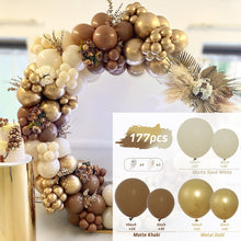 Load image into Gallery viewer, Apricot Coffee Brown Balloon Garland Arch Kit Wedding Birthday Party Decoration Kids Latex Balloon Globos Baby Shower Decor