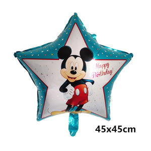 Giant Disney Foil Balloon Mickey Mouse Balloons Minnie Birthday Party Decoration Kids Toy Baby Shower Ball Children Cartoon Gift
