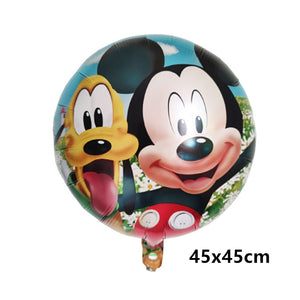 Giant Disney Foil Balloon Mickey Mouse Balloons Minnie Birthday Party Decoration Kids Toy Baby Shower Ball Children Cartoon Gift