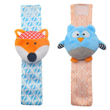 Load image into Gallery viewer, Infant Socks Wrist Rattle Toys Baby Toys 0 12 Months Newborn Cartoon Animal Plush Socks Wrist Strap Rattle for Baby Girl Boy Hot