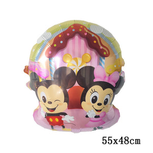 Giant Disney Foil Balloon Mickey Mouse Balloons Minnie Birthday Party Decoration Kids Toy Baby Shower Ball Children Cartoon Gift