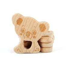 Load image into Gallery viewer, 1pcs Wooden Baby Teether Animal BPA Free DIY Pacifier Chain Necklace Accessories Tooth Pendant Nursing Teether Toys Gift
