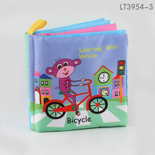 Load image into Gallery viewer, Sensory Cloth Book High Contrast Baby Toys 0 12 Months Newborn Crib Toys Black and White Animal Cloth Books Montessori Baby Book
