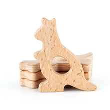 Load image into Gallery viewer, 1pcs Wooden Baby Teether Animal BPA Free DIY Pacifier Chain Necklace Accessories Tooth Pendant Nursing Teether Toys Gift