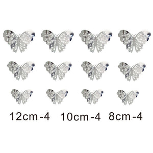 Purple Pink Butterfly Cake Decoration Happy Birthday Cake Topper Handmade Painted For Wedding Birthday Party Baby Shower