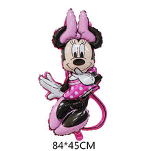 Load image into Gallery viewer, 1set Disney Pink Minnie Mouse Foil Balloon Girl&#39;s Birthday Party Decoration 1 2 3 4 5 6 7st baby shower supplies Kids Toy Globos