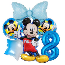 Load image into Gallery viewer, 1set Disney Pink Minnie Mouse Foil Balloon Girl&#39;s Birthday Party Decoration 1 2 3 4 5 6 7st baby shower supplies Kids Toy Globos