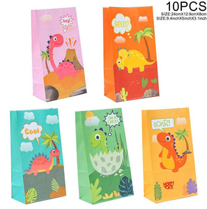 Dinosaur Disposable Tableware Dinosaur Birthday Party Decorations Kids Boy Baby Shower Balloons Jungle Safari Birthday Supplies