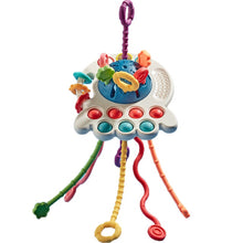 Load image into Gallery viewer, Baby Toys 0 12 Months Soft Cloth Rattle Ball Stuffed Baby Play Ball with Bell Cartoon Animals Interactive Toys Educational Toys