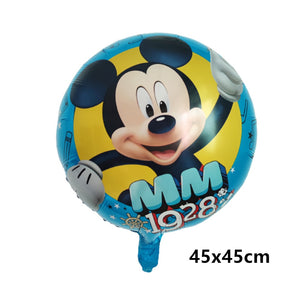 Giant Disney Foil Balloon Mickey Mouse Balloons Minnie Birthday Party Decoration Kids Toy Baby Shower Ball Children Cartoon Gift
