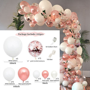 Balloon Garland Arch Kit Wedding Birthday Party Decoration Adult Kids Confetti Latex Ballons Baby Shower Wedding Party Supplies