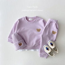 Load image into Gallery viewer, Fashion Toddler Baby Boys Girl Fall Clothes Sets Baby Girl Clothing Set Kids Sports Bear Sweatshirt Pants 2Pcs Suits Outfits