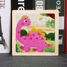 Load image into Gallery viewer, 11X11CM Kids Wooden Puzzle Cartoon Animal Traffic Tangram Wood Puzzle Toys Educational Jigsaw Toys for Children GiftS