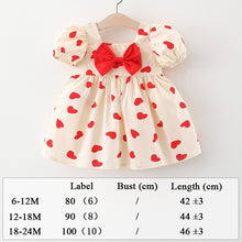 Load image into Gallery viewer, Summer Clothes Baby Girl Beach Dresses Casual Fashion Print Cute Bow Flower Princess Dress Newborn Clothing Set