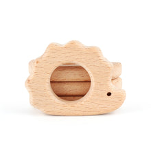 Load image into Gallery viewer, 1pcs Wooden Baby Teether Animal BPA Free DIY Pacifier Chain Necklace Accessories Tooth Pendant Nursing Teether Toys Gift