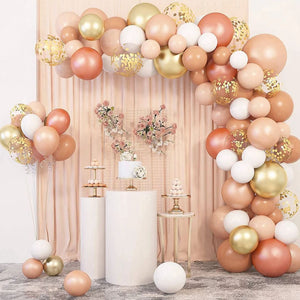 Apricot Coffee Brown Balloon Garland Arch Kit Wedding Birthday Party Decoration Kids Latex Balloon Globos Baby Shower Decor