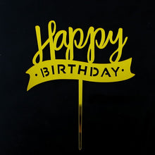 Load image into Gallery viewer, 10Pcs/Pack Acrylic Cake Toppers Happy Birthday Cake Toppers For Womens Mens Kids Birthday Party Decor Baby Shower Supplies Tools