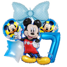 Load image into Gallery viewer, 1set Disney Pink Minnie Mouse Foil Balloon Girl&#39;s Birthday Party Decoration 1 2 3 4 5 6 7st baby shower supplies Kids Toy Globos