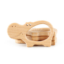 Load image into Gallery viewer, 1pcs Wooden Baby Teether Animal BPA Free DIY Pacifier Chain Necklace Accessories Tooth Pendant Nursing Teether Toys Gift