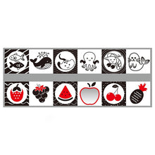 Load image into Gallery viewer, Sensory Cloth Book High Contrast Baby Toys 0 12 Months Newborn Crib Toys Black and White Animal Cloth Books Montessori Baby Book