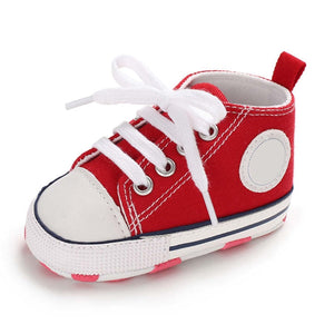 Classic Flash Baby Shoes Infant Boys Girls Sports Shoes Crib Shoes Toddlers Soft Sole Anti-slip First Walkers Baby Sneakers