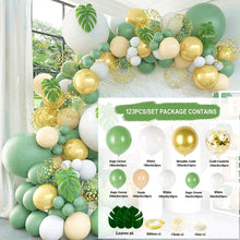 Load image into Gallery viewer, Blue Metallic Balloons Garland Kit Gold Confetti Balloon Arch Birthday Party Decoration Kids Wedding Birthday Baby Shower Boy