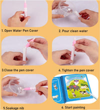 Load image into Gallery viewer, Magic Water Drawing Book Children Painting Drawing Toys Reusable Coloring Books Sensory Early Education Toys for Baby Kids