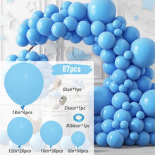 Load image into Gallery viewer, Blue Metallic Balloons Garland Kit Gold Confetti Balloon Arch Birthday Party Decoration Kids Wedding Birthday Baby Shower Boy