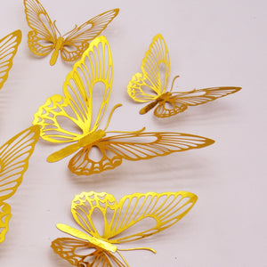 Purple Pink Butterfly Cake Decoration Happy Birthday Cake Topper Handmade Painted For Wedding Birthday Party Baby Shower