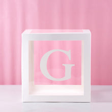 Load image into Gallery viewer, Transparent Alphabet Balloon Box Wedding Baby Shower Boy Girl Decoration Birthday Party Kids Baby Shower 1st Birthday Decor